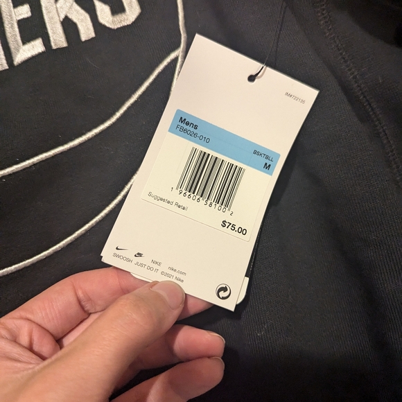 Nwt Cleveland Cavaliers Men Sweatshirt Black Embroidered Crew Medium - Picture 4 of 6